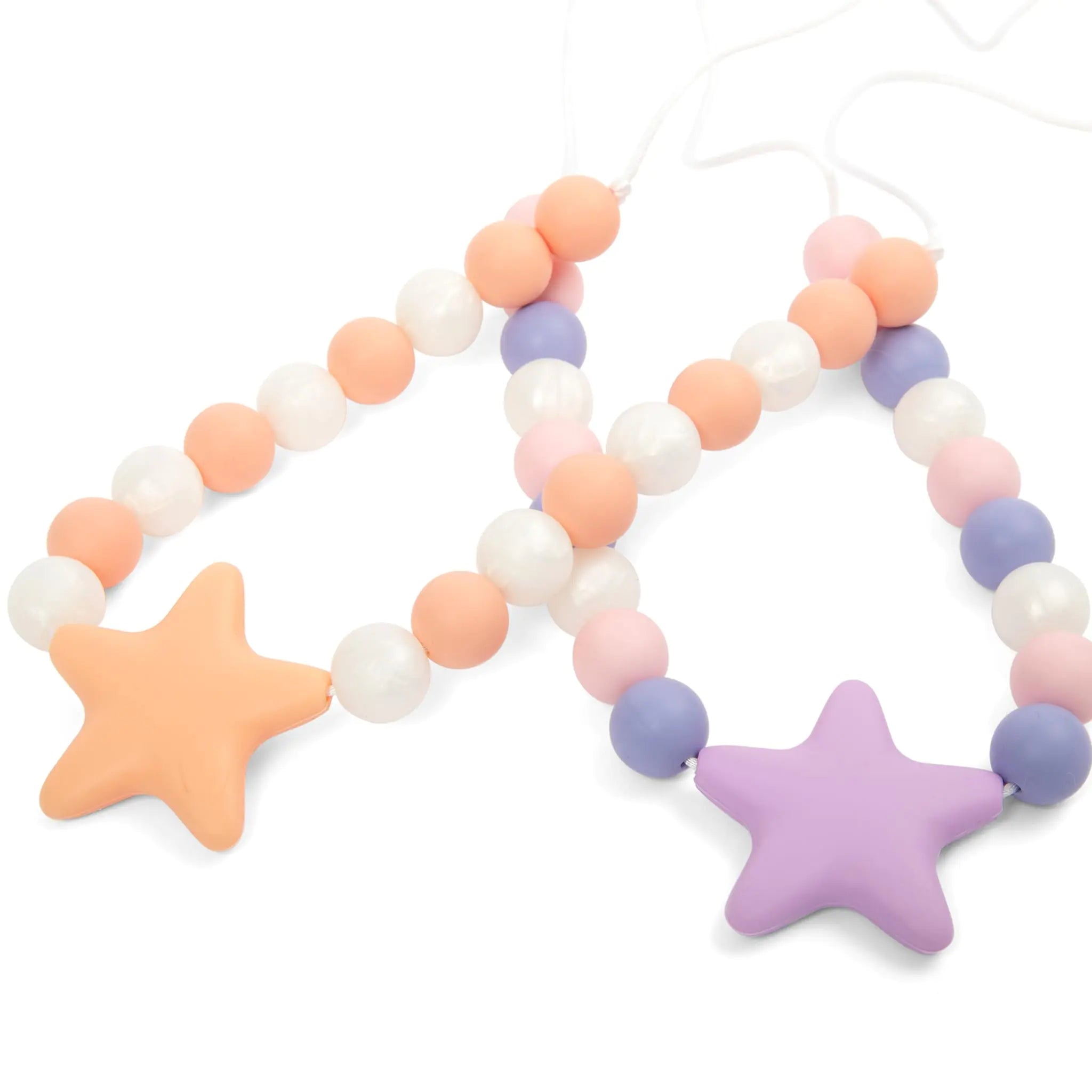 Necklaces for Sensory Kids - (2 Pack) Silicone Sensory Necklace Set - for Kids w/Adjustable Strap & Stylish Sensory Necklace for Kids Sensory Needs