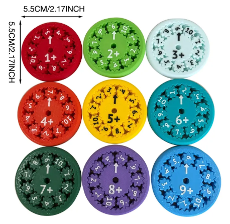 Math Fidget Spinner Puzzle Toy