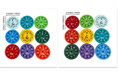 Math Fidget Spinner Puzzle Toy