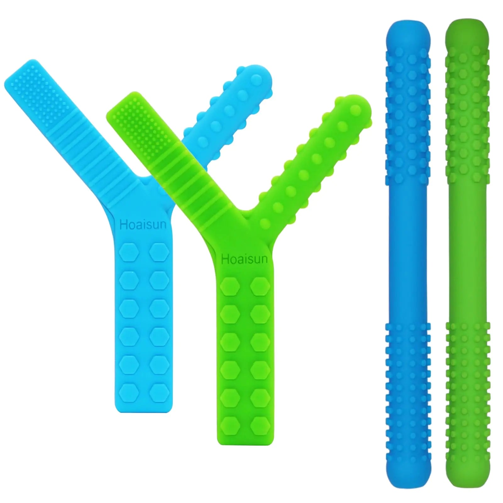 Sensory Chew Toys for Autistic Children 4 Pack Silicone Teething Straws Toys for Autism ADHD SPD Biting or Special Needs Sensory Toys for Toddlers 1-3 Oral Motor Tools Relief Stress Anxiety